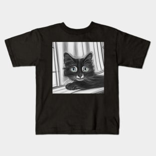 Purrfectly Cozy Kitty Kids T-Shirt